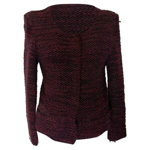 Iro Shena Cardigan in Burgundy Wool